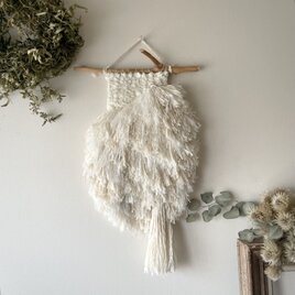 【一点もの】ウィービング タペストリー 『みるく色のたぺすとり。i*』