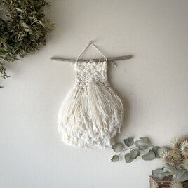 【一点もの】ウィービング タペストリー 『みるく色のたぺすとり。j*』