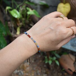 iroiroMix★カラフル天然石ビーズブレスレットbb017