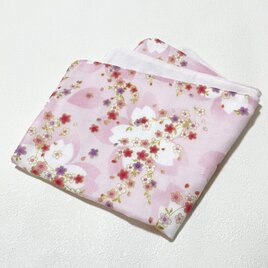 ガーゼハンカチ38cm 花影