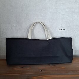 【入園・入学】ピアニカケース：ブラック×リネン【1051】