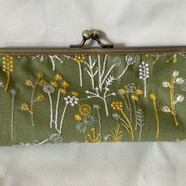 点と線模様製作所　しげみ　がま口メガネ、ペンケース　