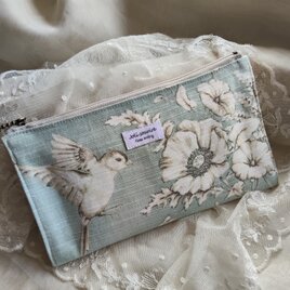 仕切り付ポーチ*イギリス*小鳥