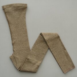 【new】リネンニットレギンス マチ付き（カーキ）｜size S-M