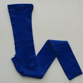 【new】リネンニットレギンス マチ付き（ブルーホール）｜size L-LL