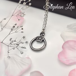 期間限定◆Stephan Lea◆アレルギー対応〜桜リングネックレス