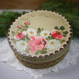 シュパンシャハテルン 曲木箱　バウエルンマーレライの花 ドイツ