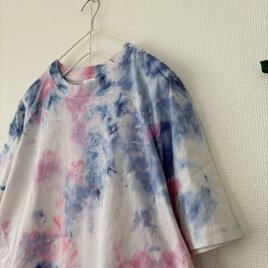 手染め1点ものタイダイTシャツ