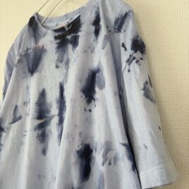 手染め1点ものタイダイTシャツ