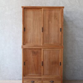 2段の木味の良い棚 古家具/アンティーク/収納/棚/茶箪笥/水屋