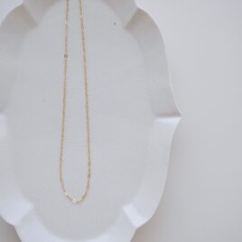 木漏れ日 ｜華奢チェーンネックレス シンプル 14kgfゴールドチェーン 上品