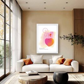 ほほえむ毎日　フルーツ　送料無料 　アート/sei新着作品/新着順　イラスト　ポスター　アートポスター　4087