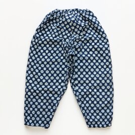 もんぺ 藍染 絣 木綿 手縫い 昭和中期頃 ジャパンヴィンテージ 古布 リメイク素材