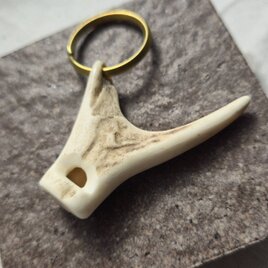 蝦夷鹿の角笛　キーホルダー