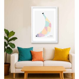 バナナカラー　フルーツ　送料無料 　アート/sei新着作品/新着順　イラスト　ポスター　アートポスター　4089