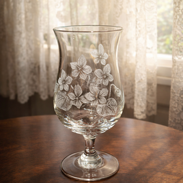 すみれのグラス〜手彫りガラス〜