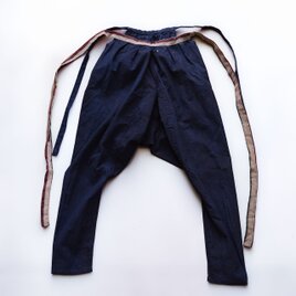 藍染もんぺ｜ジャパンヴィンテージ 大正〜昭和初期｜古布 木綿 ハンドメイド