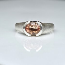 インペリアル　トパーズ　1.71ct　オーバルカット　印台 シルバーSV925リング