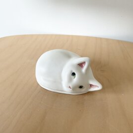 白い子猫とちょうちょの蓋もの