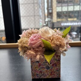 【在庫のみ】リバティプリントのフラワーボックス