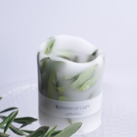 オリーブのボタニカルキャンドルホルダー＋LEDキャンドルセット　母の日ギフトに