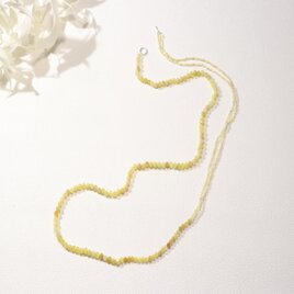 イエローオパールのネックレス