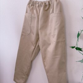 岡山産チノポッケ付きリラックスパンツ