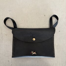 レザーのplus pocket　(黒)