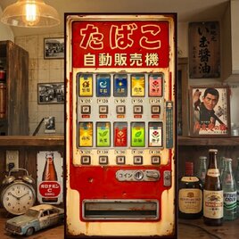 【オーダー無料】たばこ タバコ 煙草 懐かしい 自動販売機 昭和レトロ 商店 店舗 自宅 照明 看板 置物 雑貨 ライトBOX