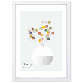 しあわせの小枝　送料無料 　アート/sei新着作品/新着順　イラスト　ポスター　アートポスター　4100