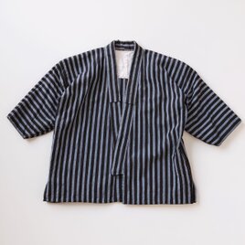 野良着 縞模様 木綿 手縫い 昭和中期 ジャパンヴィンテージ 古布｜ハンドメイド・リメイク素材