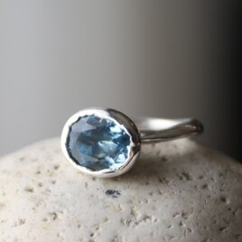 ブルートパーズ　silverリング