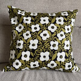 花柄♡クッションカバー　(グリーン)