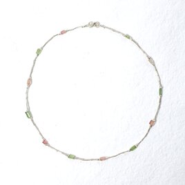 -Tourmaline- silver choker