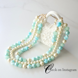 【アメリカ買付】1950s ヴィンテージ 香港ビーズネックレス