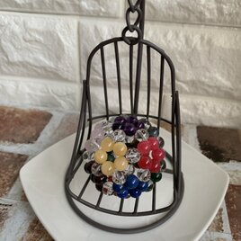 石ころ手まり（12色のお花）