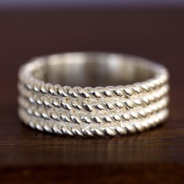 Sv 縄目の編み込みリング