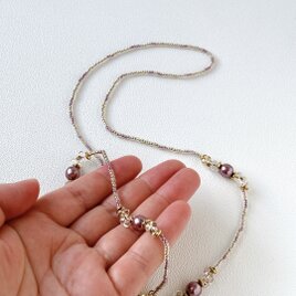 【マスク&メガネチェーン】エレガント☆チェコビーズで大人の装い