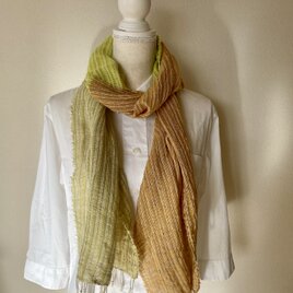 シトラスカラーのストール