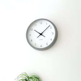 KATOMOKU muku clock 7 グレー km-60GR 掛け時計 木製 無垢材