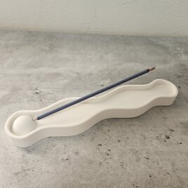 ジェスモナイト お香立て ホワイト インテリア雑貨 ギフト