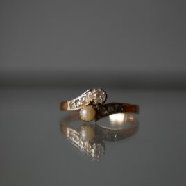 【FR-64】 トワエモア K18ゴールド　指輪　アンティークリング　アンティークジュエリー