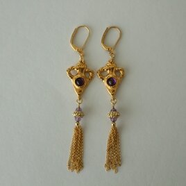 涙はアメジスト色＜ピアス／イヤリング＞