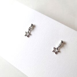 ⑭透かし☆ほし★ピアス・イヤリング/シルバー