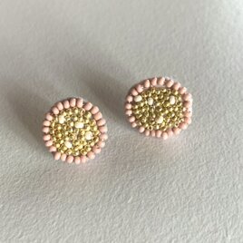 Likes  earring/pink&gold