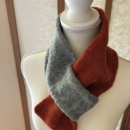 No.1582 カシミア配合手編みマフラー