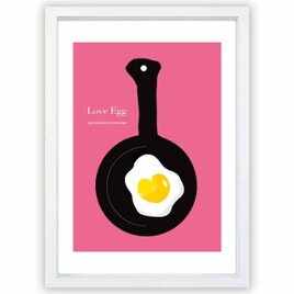 Love Egg 　たまご　送料無料 　sei新着作品/新着順　イラスト　ポスター　アートポスター　4119