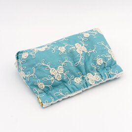 SALE】猫パネル 16cmフラットポーチ ラッピング対応可 ポケット付き