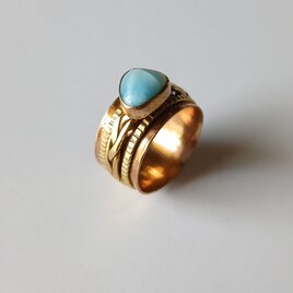 ラリマー spinner braid ring