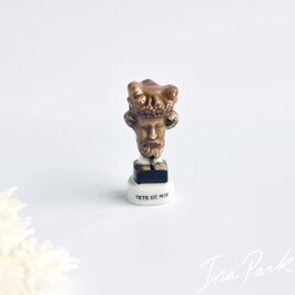 1999年　王の頭部　フェーブ　美術品　ヴィンテージフェーヴ 美術品　フランス製　陶器